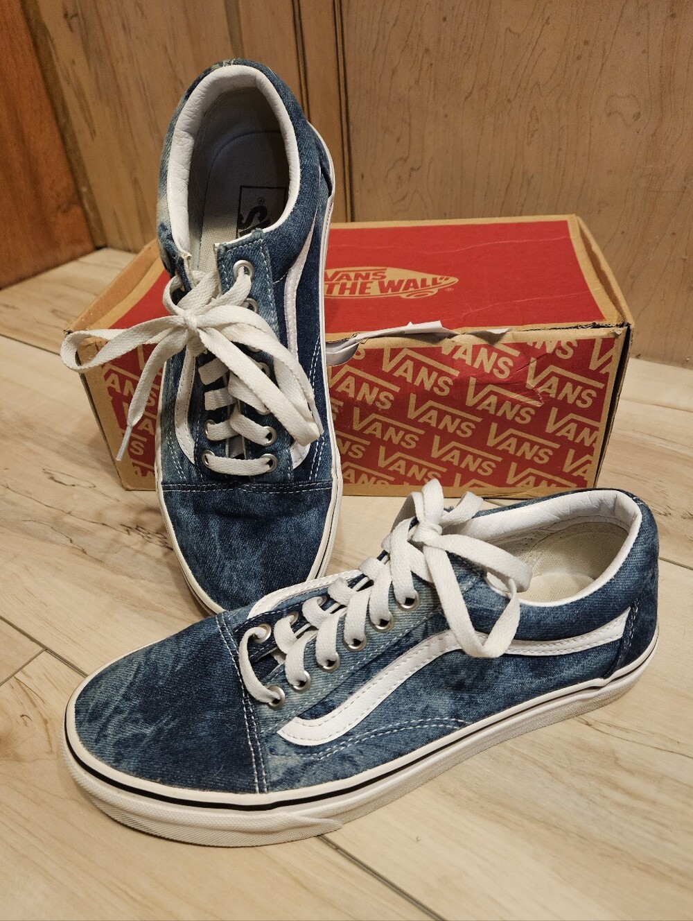 Acid Wash Denim Vans Old Skool